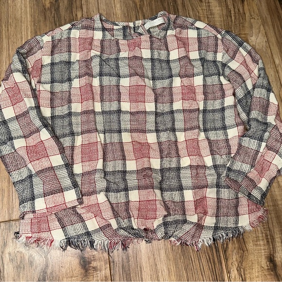 Zara Kids Checkered Blouse in Red and Black - Picture 1 of 1